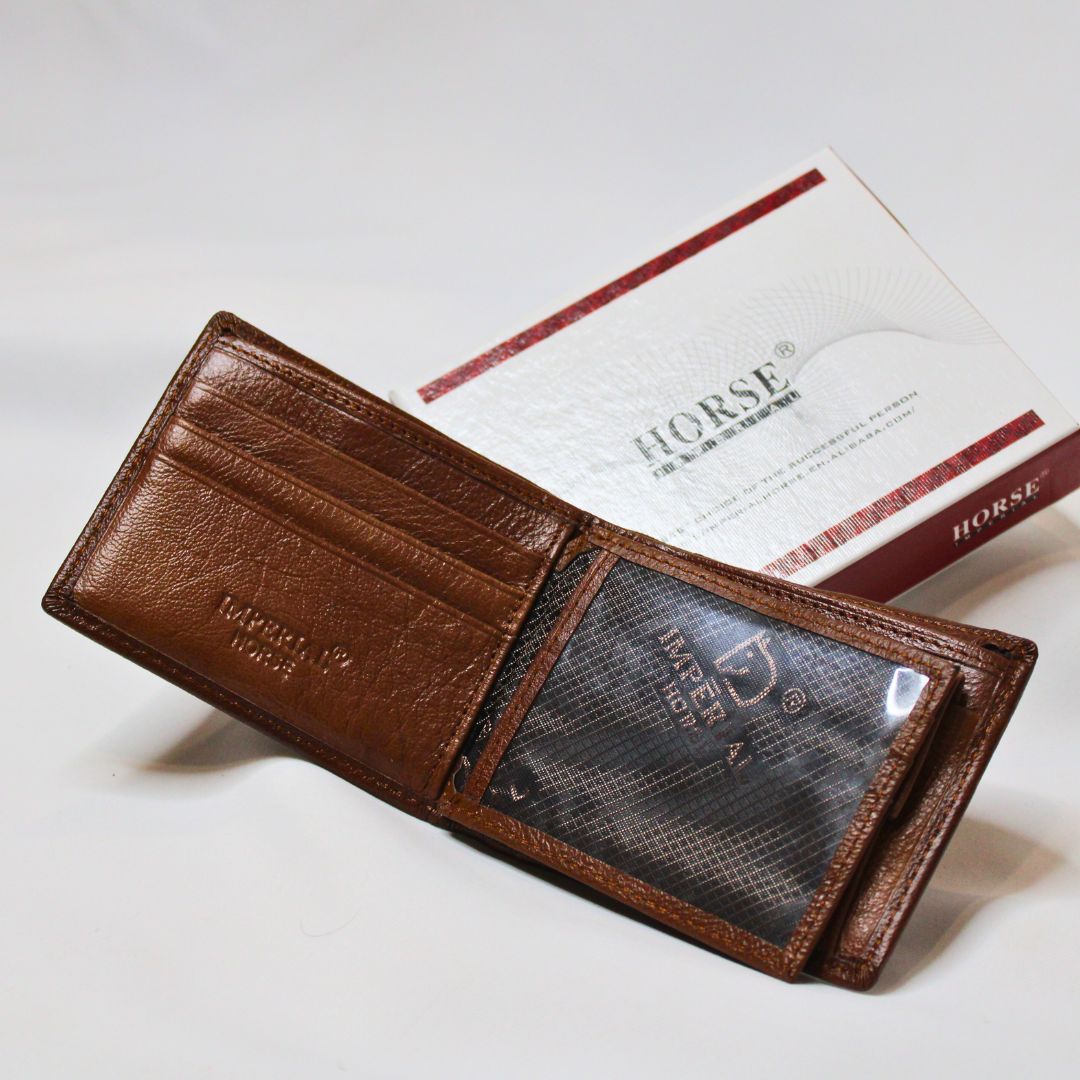 Brown Shine Wallet For Men