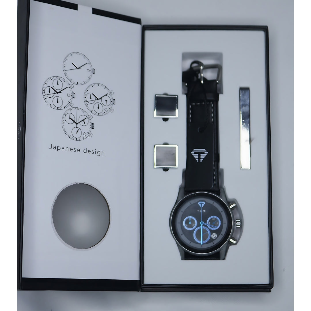 Tomi Men's Watch Black Box