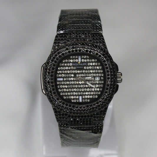 Patek Black Daimond Watch