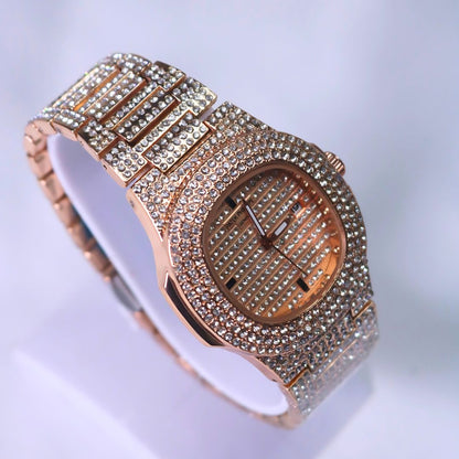 Patek Philippe Stone Watch Rose Gold