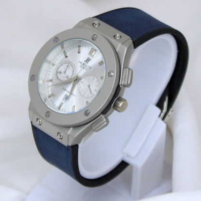 Hublot Men's Watch White Dial And Blue Strap