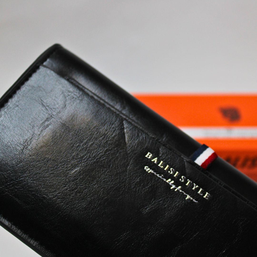 Balisi Black Long Wallet