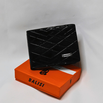 Balisi Black Leather Wallet