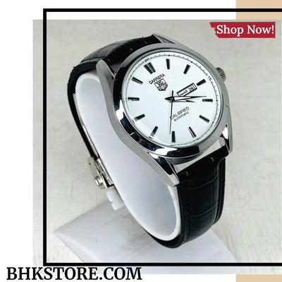 TAG Heuer Calibre5 Black Strap With White Dial