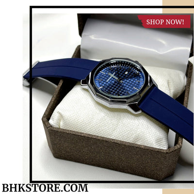 Universe Point Magnetic Lock & Silicone Rubber Straps Watch