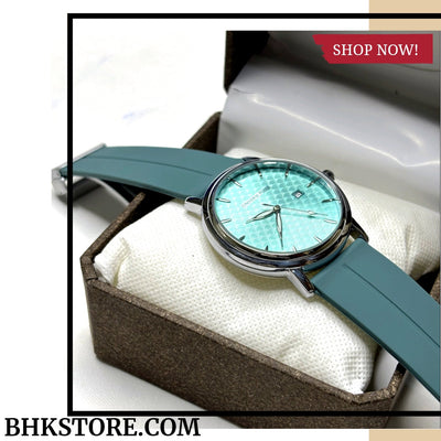 Universe Point Magnetic Lock & Silicone Rubber Straps Watch