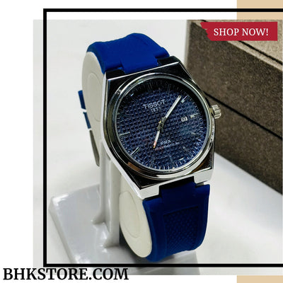 Tissot Men's Swiss Automatic Prx Rubber Strap Watch