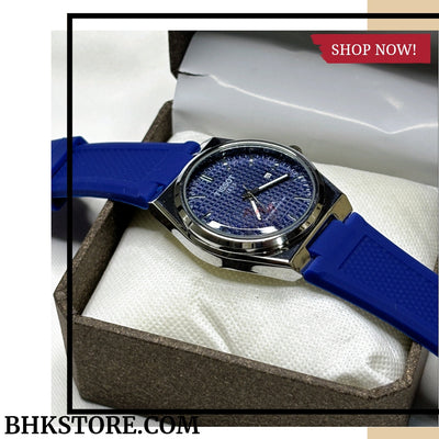 Tissot Men's Swiss Automatic Prx Rubber Strap Watch