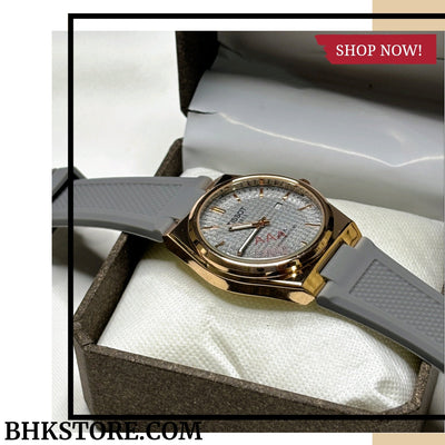 Tissot Men's Swiss Automatic Prx Rubber Strap Watch