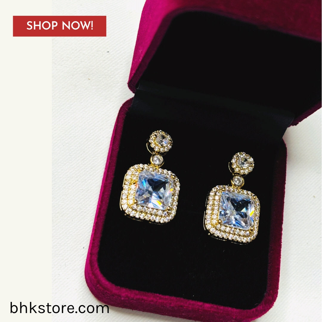 Stylish Crystal Stud Earrings for Women