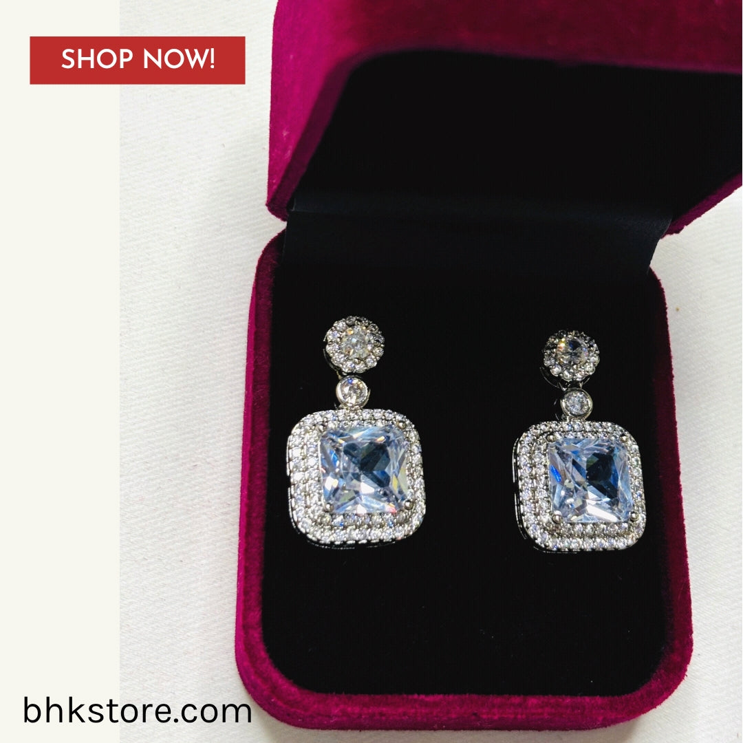Stylish Crystal Stud Earrings for Women